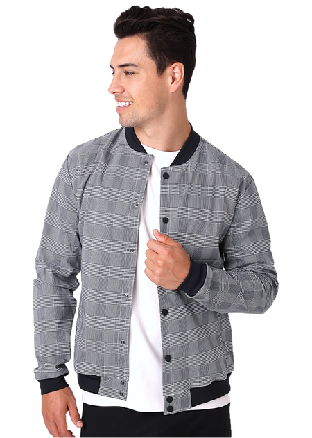 Plaid bomber 2025 jacket mens