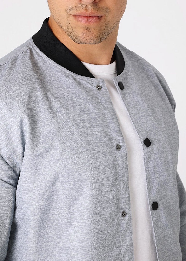 Calibrate Bomber Jacket Gray Lined Size online Large