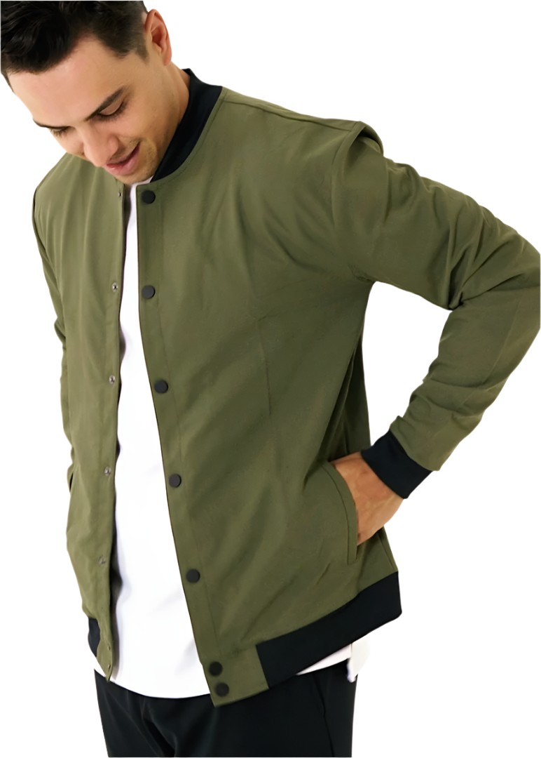 Olive bomber hot sale