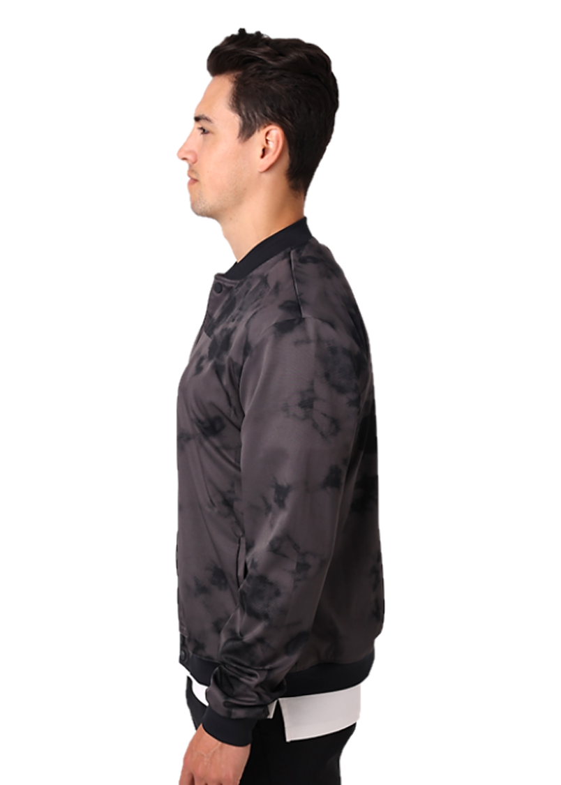 Bleach Dye Bomber Jacket