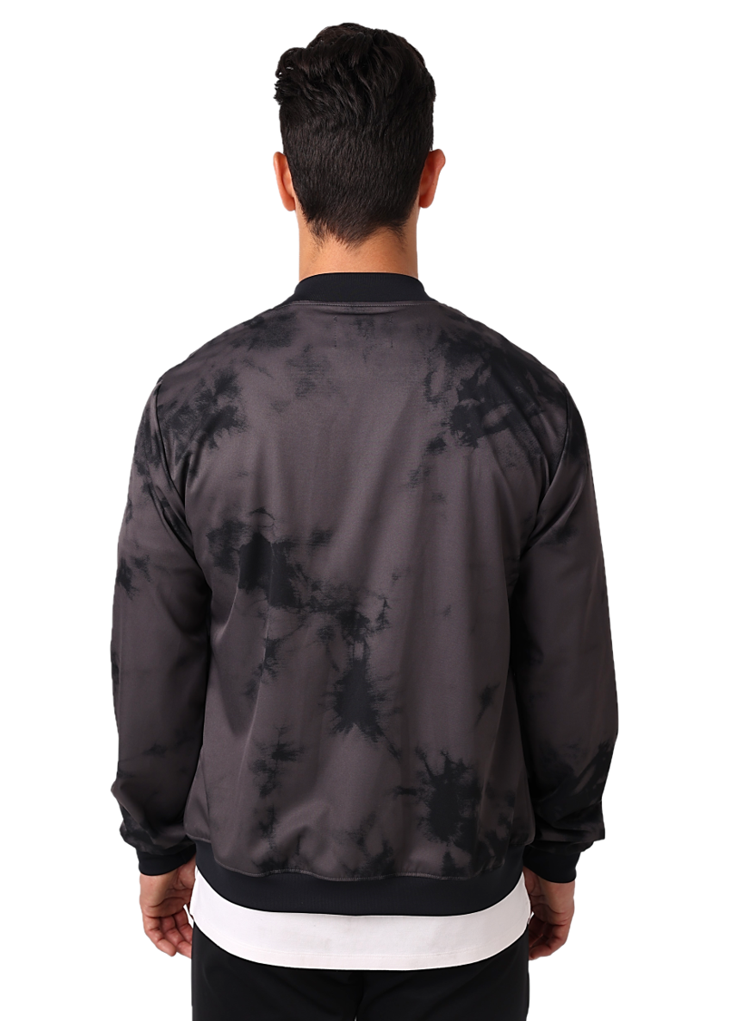 Bleach Dye Bomber Jacket