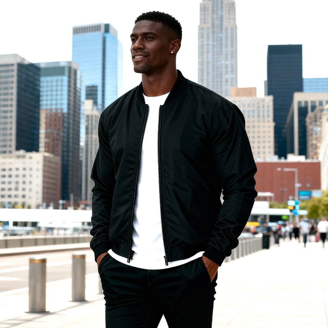 ☆未使用☆ FULL-BK BOMBER JACKET MA-1 LDH SAINT Mxxxxxx MA-1 Jacket （Black） - Osaka / Kyoto, Ship