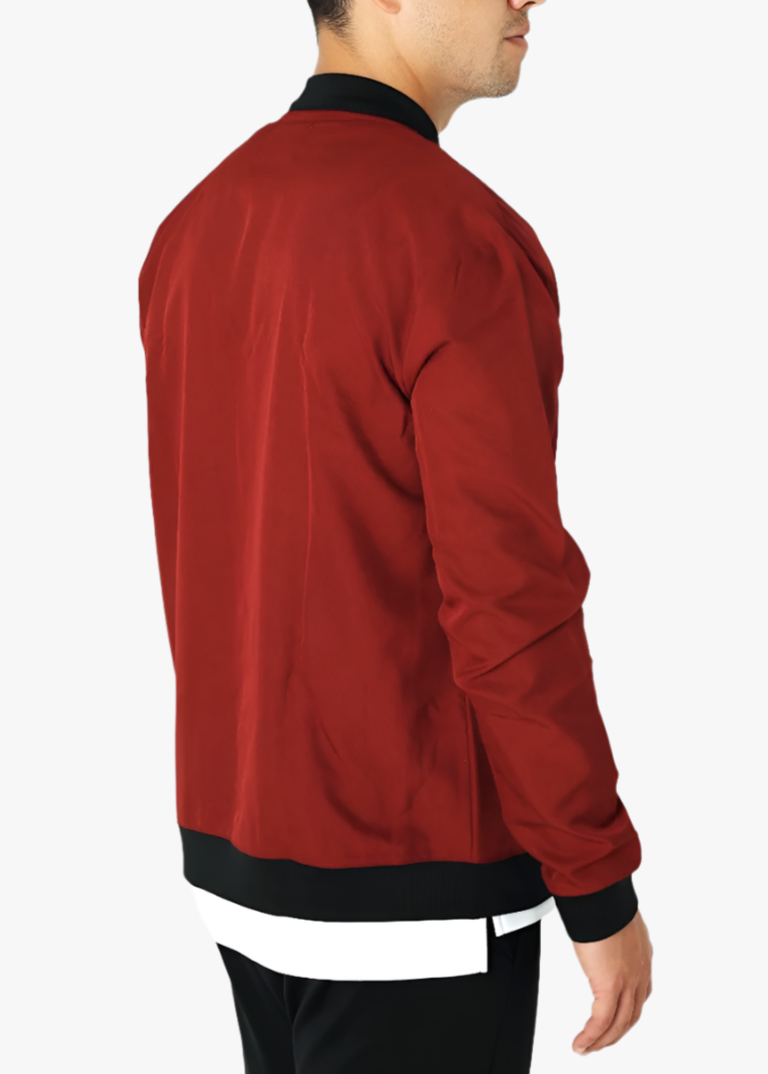 Burgundy Bomber Jacket