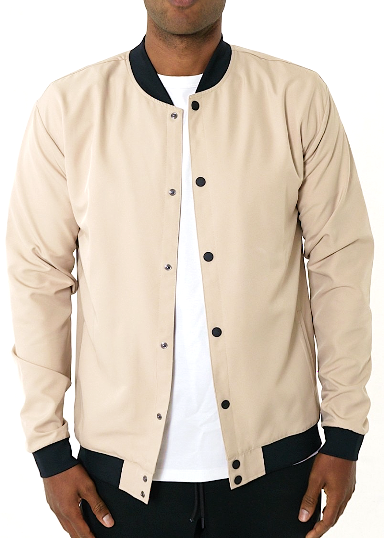 tan bomber jacket