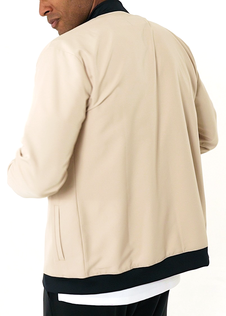 tan bomber jacket