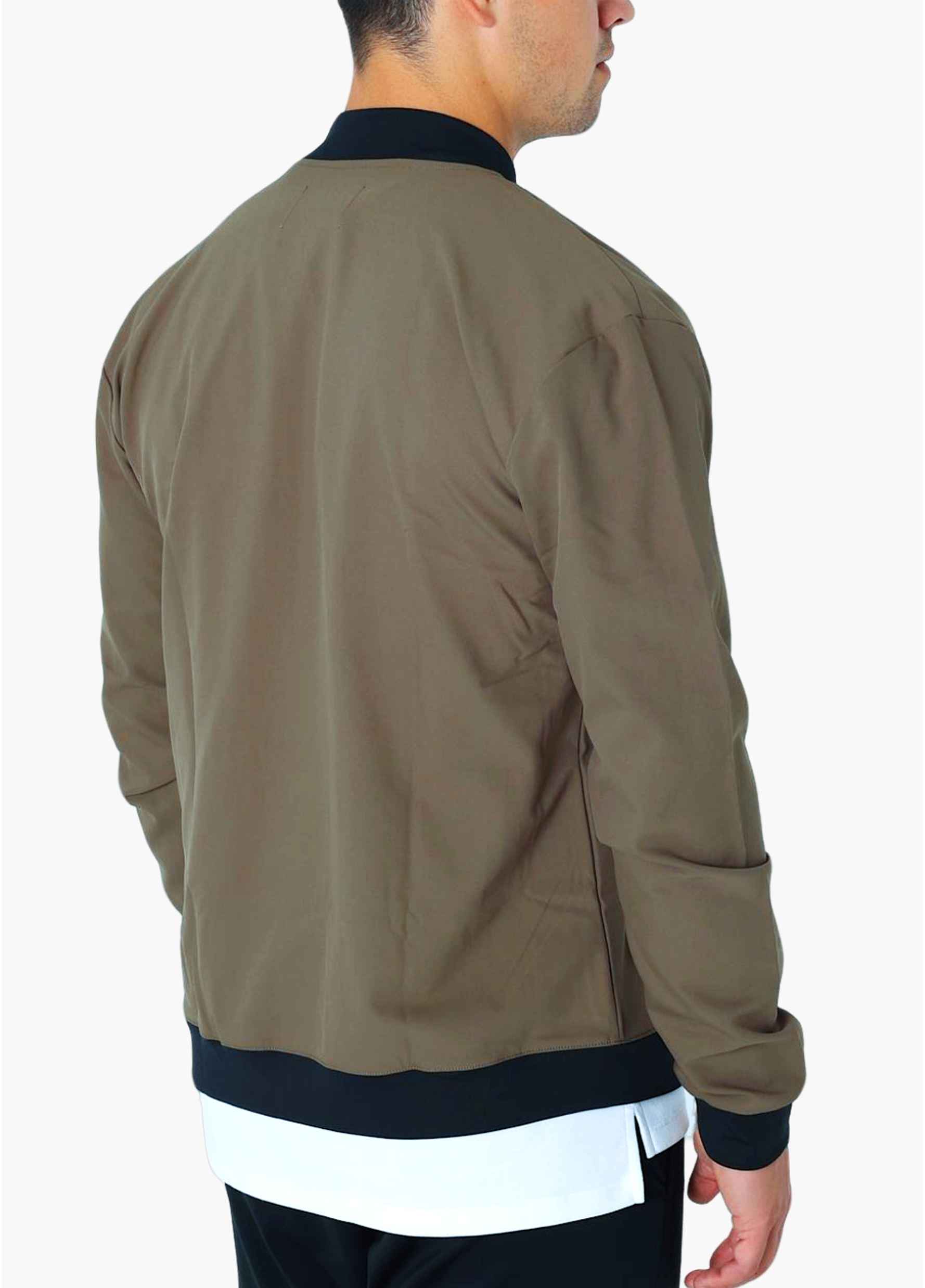 olive bomber jacket