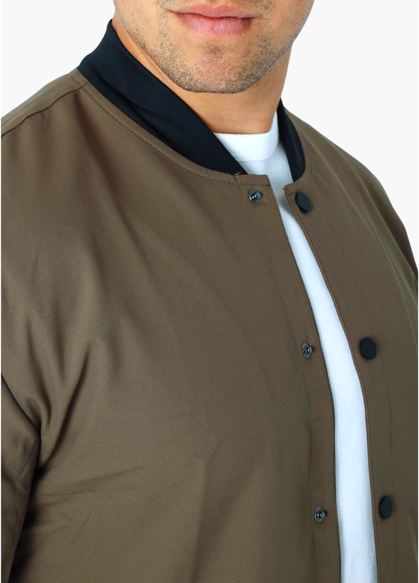 Olive bomber jacket