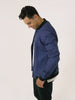 Navy Heather Bomber Jacket