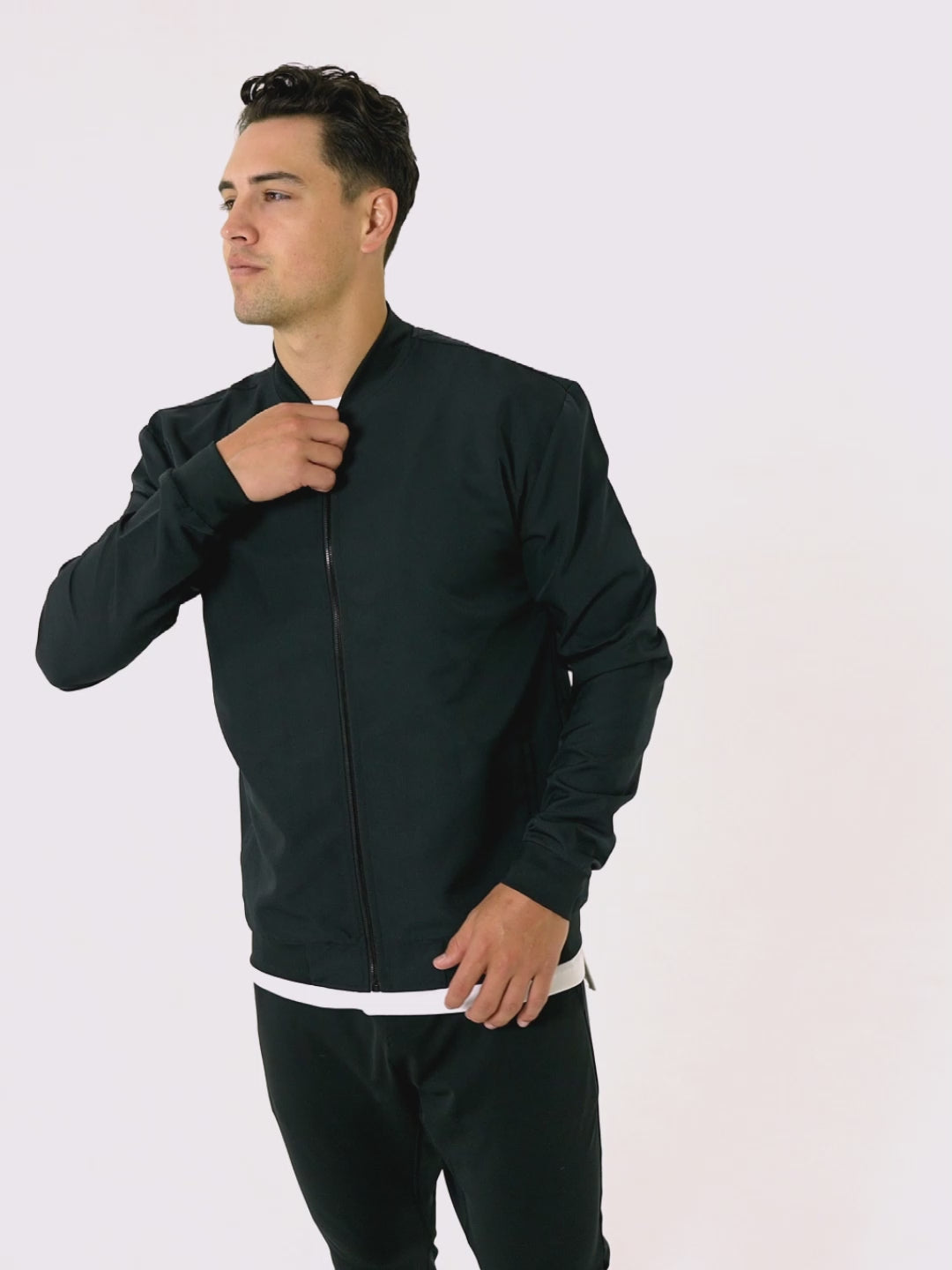 Black Bomber Jacket