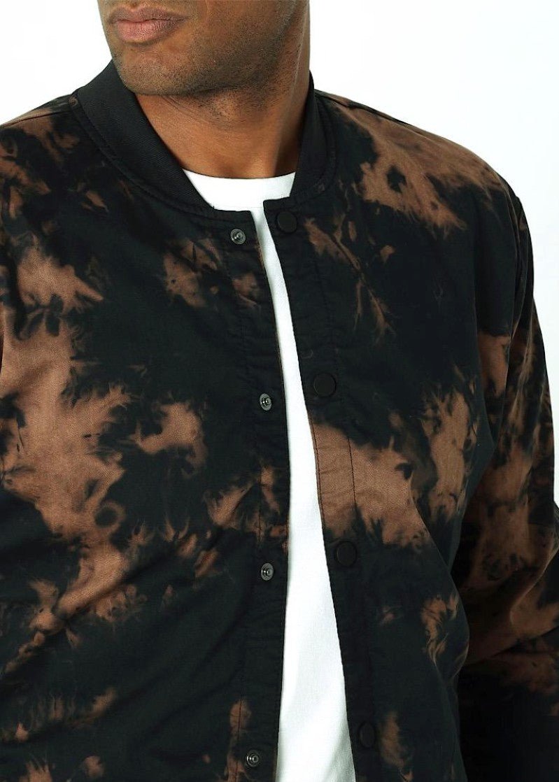 Bleach Dye Bomber Jacket