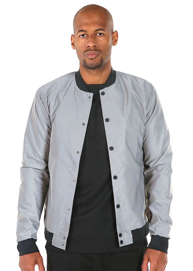 Reflective Bomber Jacket