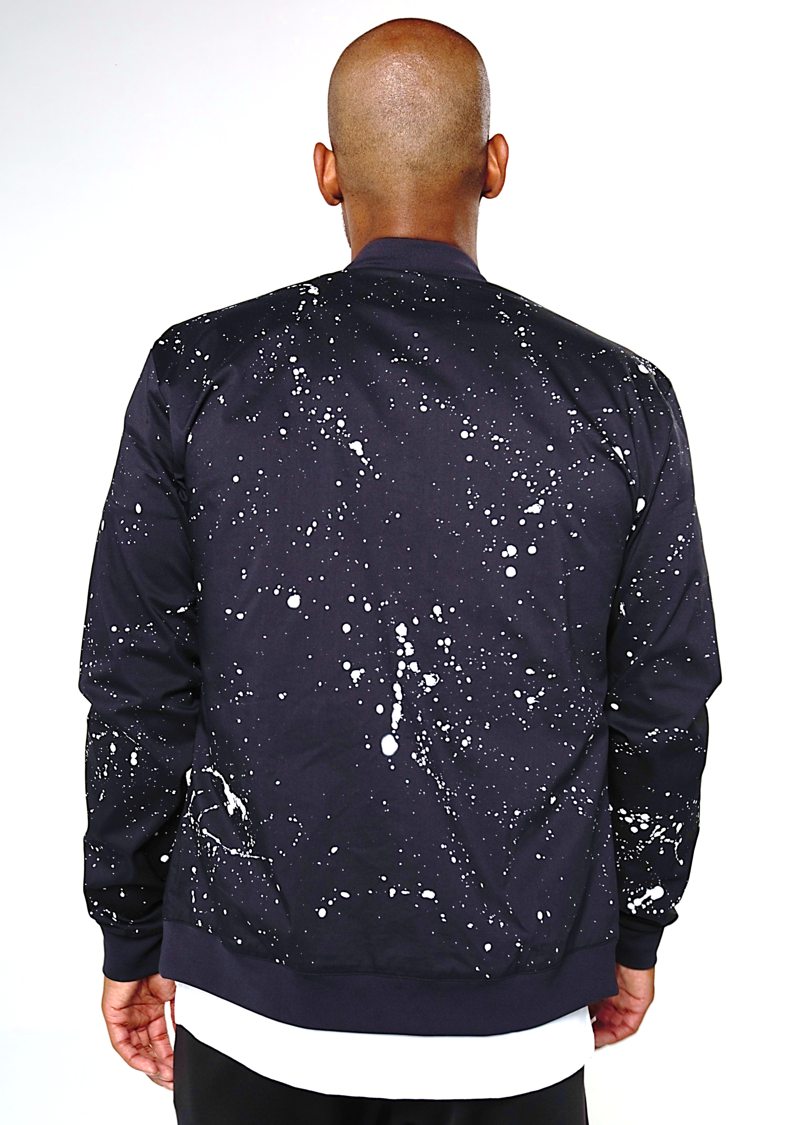 Paint Splatter Bomber Jacket