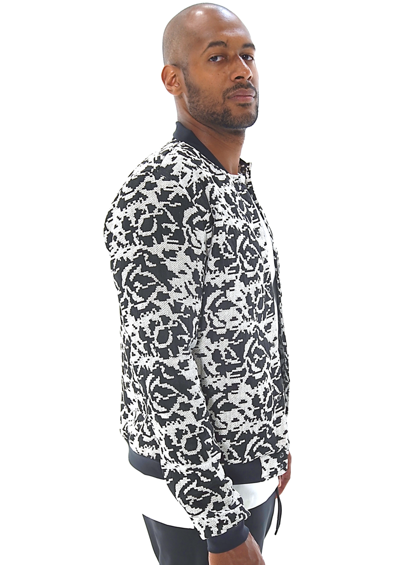 Jacquard Bomber Jacket