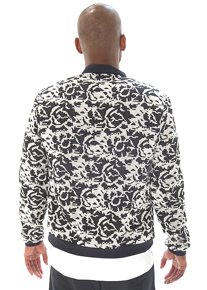 Jacquard Bomber Jacket